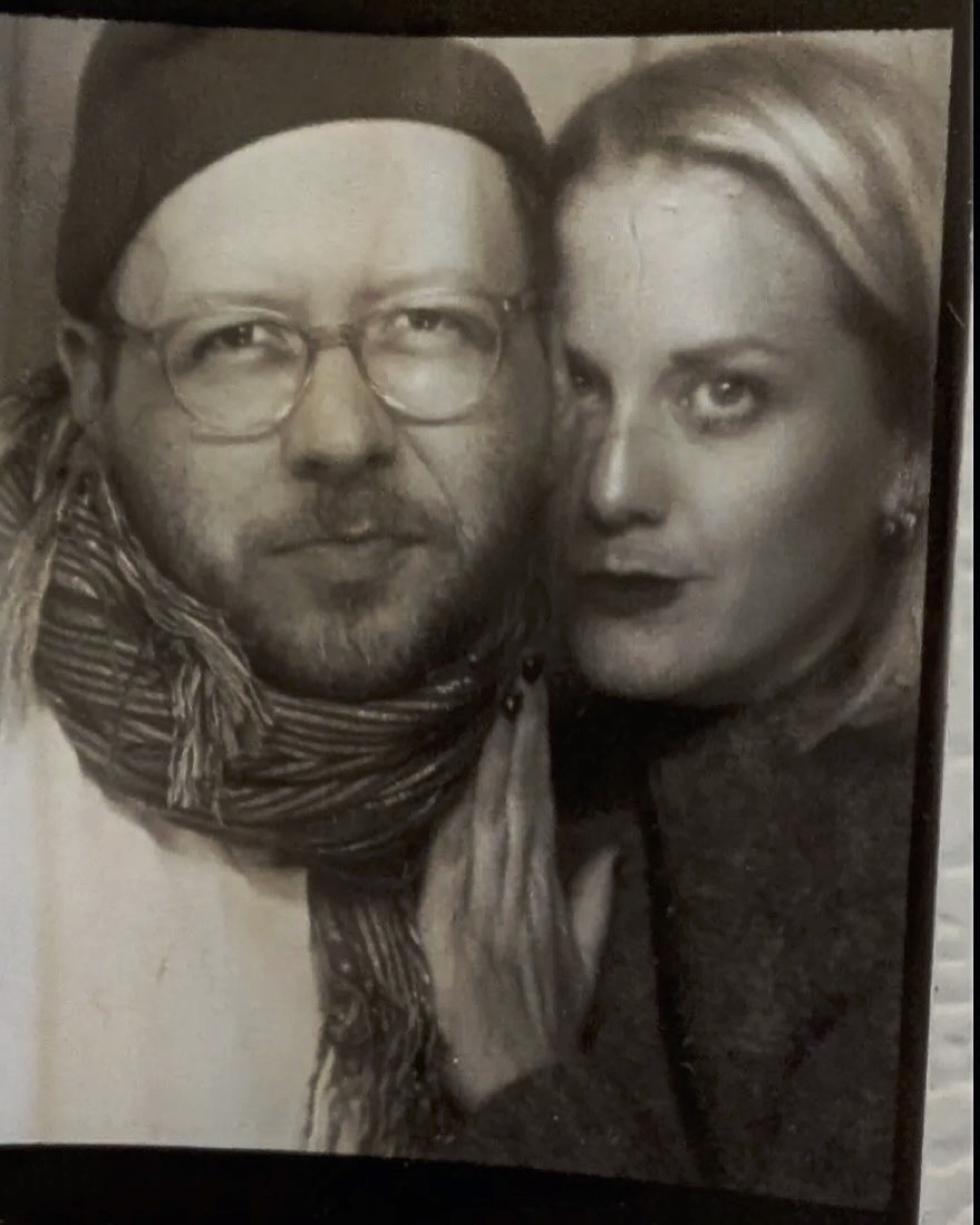 Laura and Jesse in a Photobooth